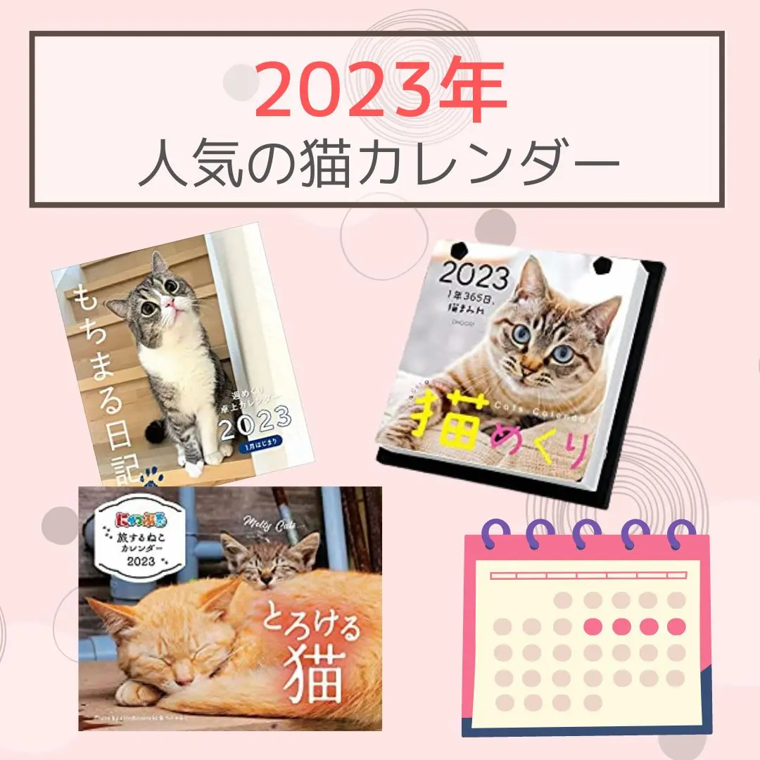 2023年おすすめの猫カレンダー】猫好きさんは要チェックの可愛いくて人気のカレンダーがたくさん♪
